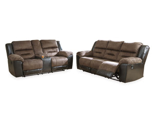 Sofá reclinable y loveseat Earhart
