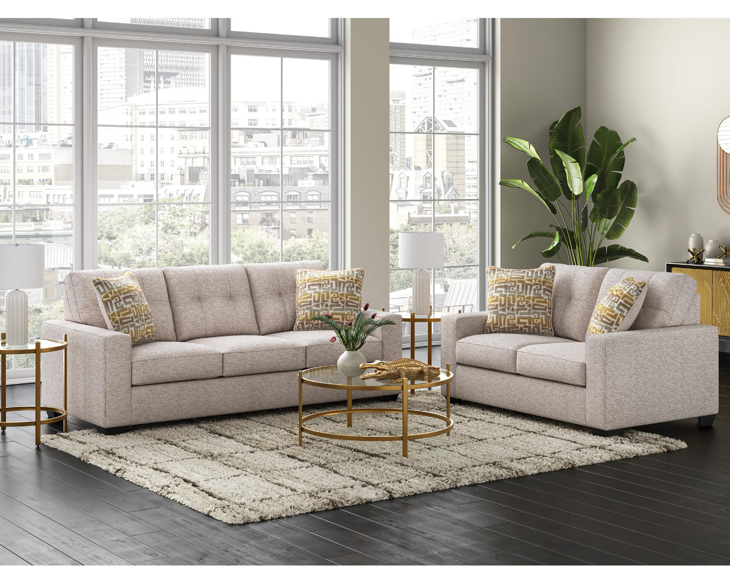Larimer Sofa and Loveseat