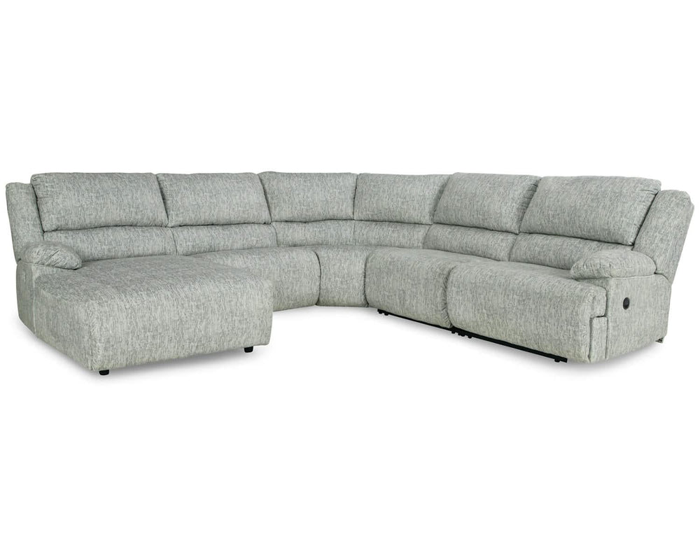 Seccional reclinable McClelland de 5 piezas con chaise longue