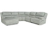 Seccional reclinable McClelland de 5 piezas con chaise longue