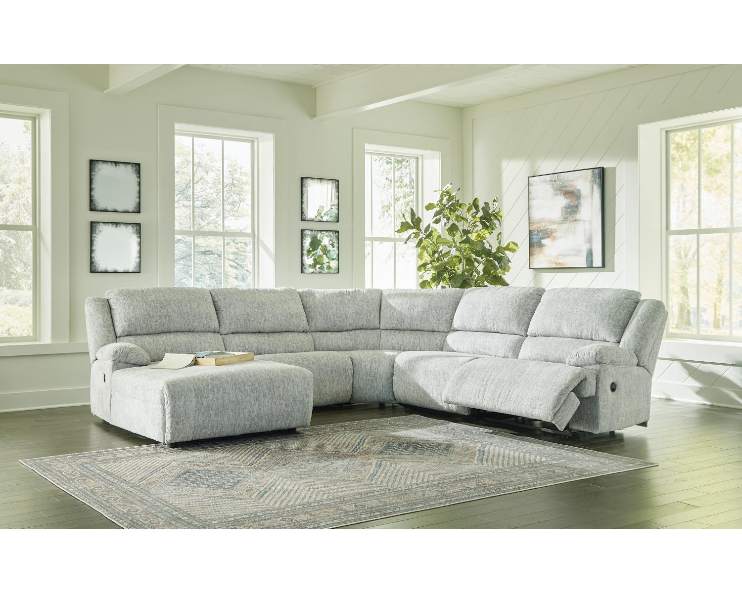 McClelland 5-Piece Reclining Sectional with Chaise