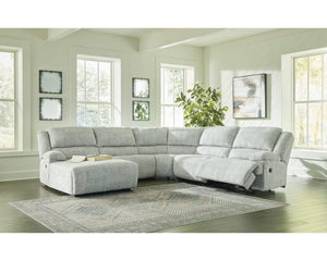 Seccional reclinable McClelland de 5 piezas con chaise longue