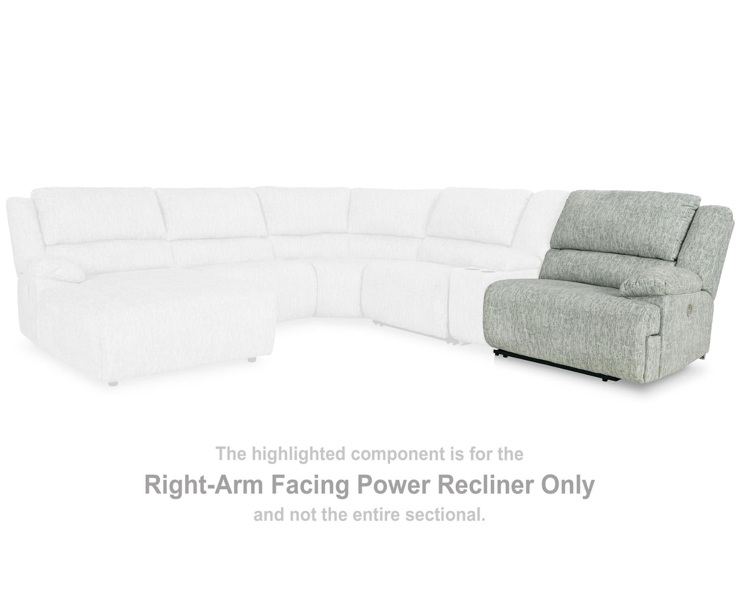 McClelland Right-Arm Facing Power Recliner