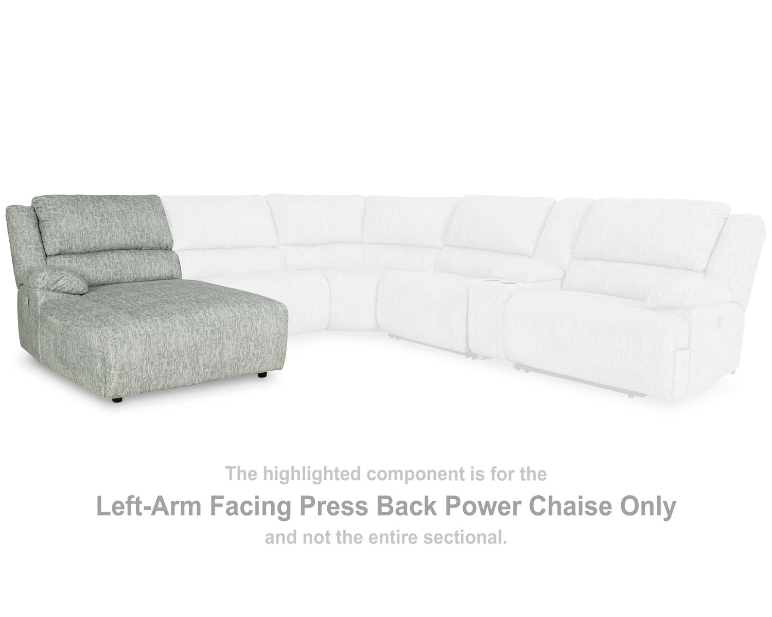 McClelland Left-Arm Facing Power Reclining Back Chaise