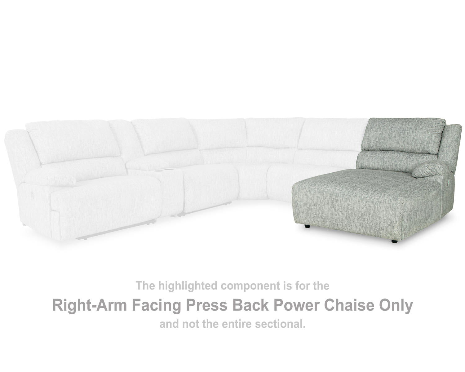 McClelland Right-Arm Facing Power Reclining Back Chaise