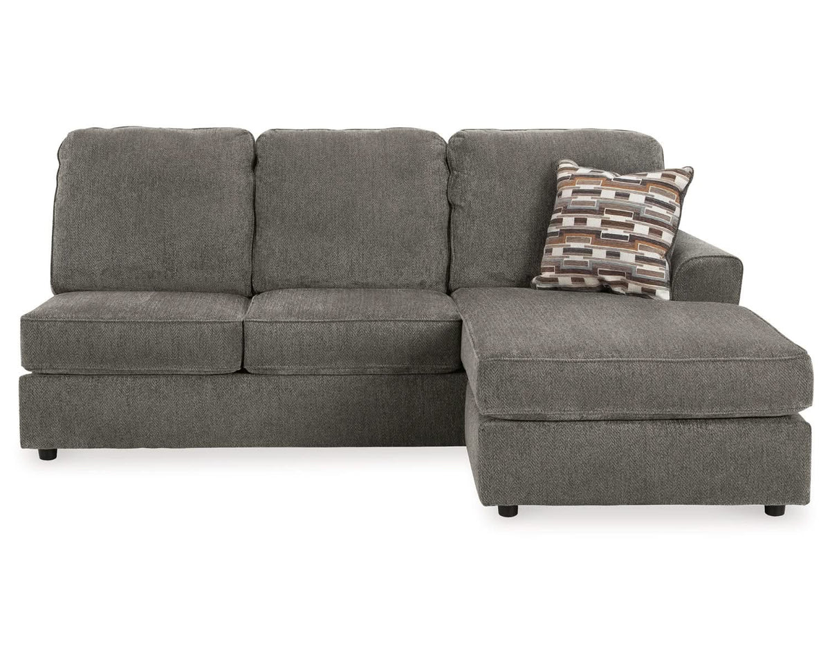 Sofá chaise longue O'Phannon con brazo derecho