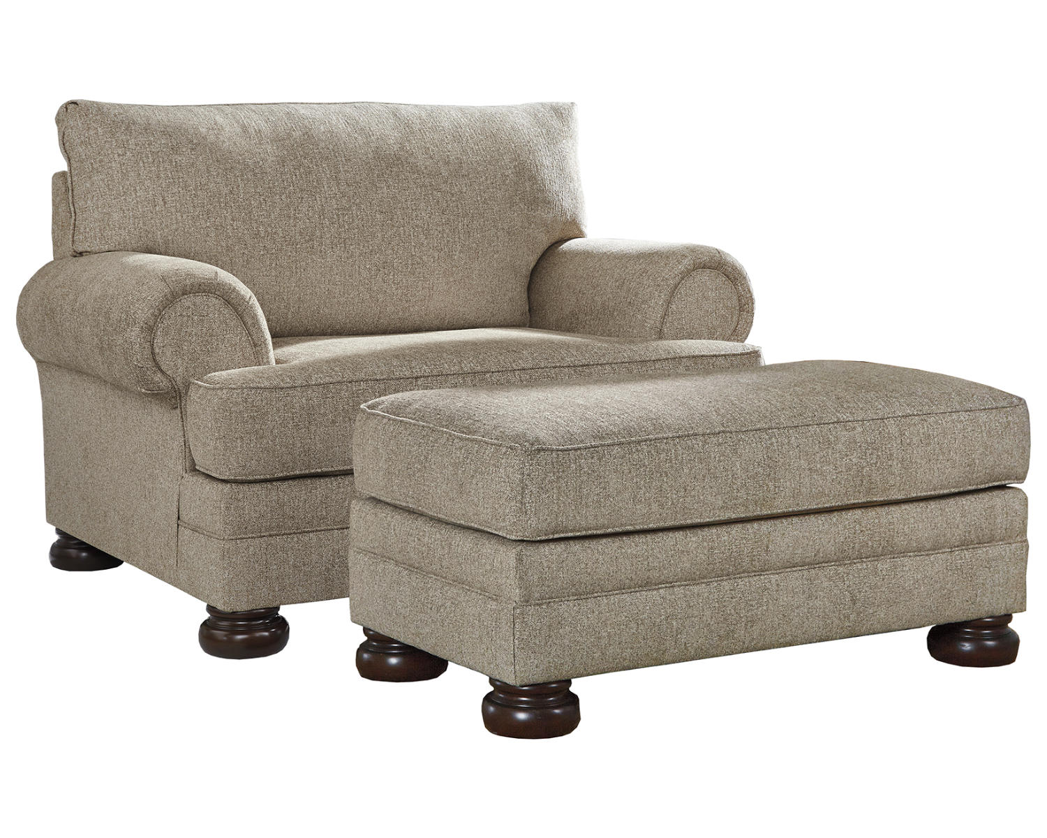Kananwood Chair and Ottoman