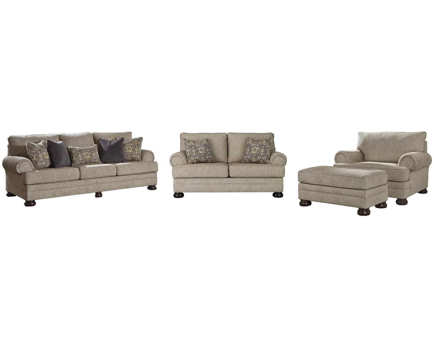 Kananwood Sofa, Loveseat, Oversized Chair and Ottoman