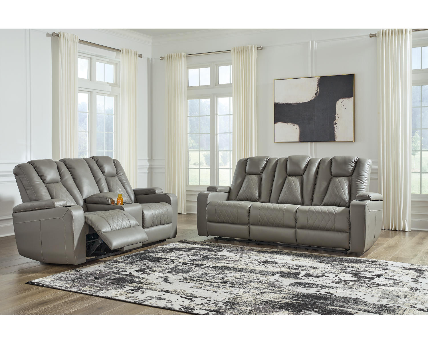 Mancin Reclining Sofa and Loveseat