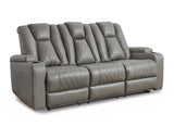 Mancin Reclining Sofa with Drop Down Table