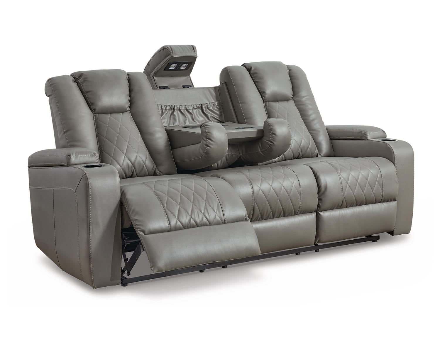 Mancin Reclining Sofa with Drop Down Table