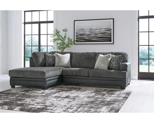 Seccional de 2 piezas con chaise longue Brixley Pier