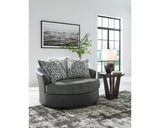 Silla giratoria extragrande con acento Brixley Pier