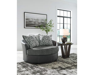 Silla giratoria extragrande con acento Brixley Pier