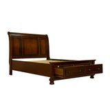 Eastern King Platform Bed with Footboard Storage