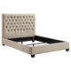 Cama completa tapizada Chloe color avena