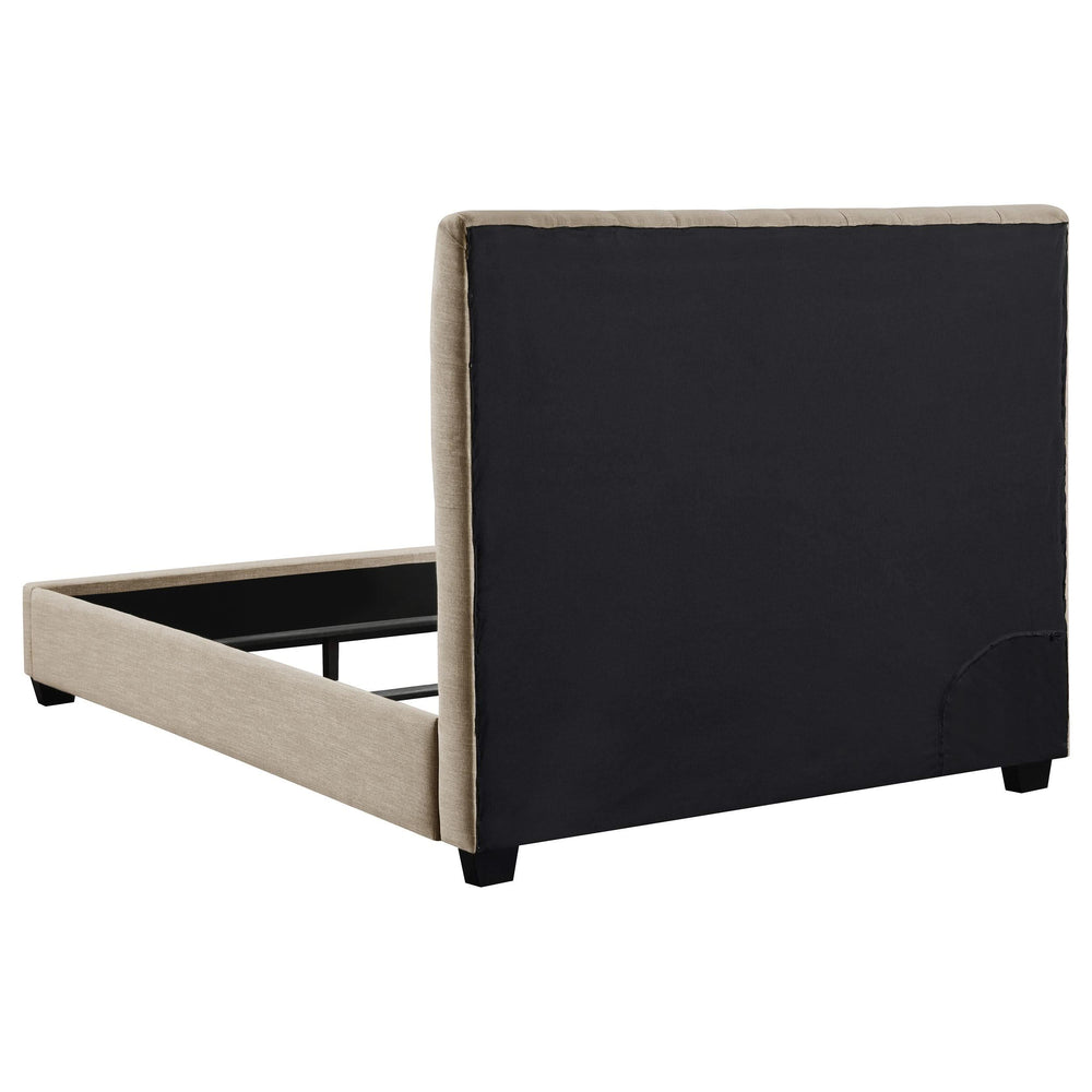 Cama completa tapizada Chloe color avena