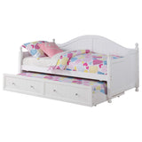 Julie Ann Wood - Sofá cama individual con cama nido, color blanco