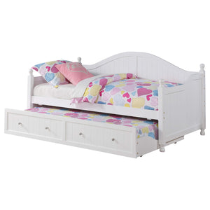 Julie Ann Wood - Sofá cama individual con cama nido, color blanco