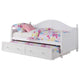 Julie Ann Wood - Sofá cama individual con cama nido, color blanco