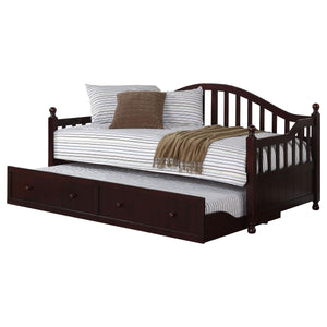Sofá cama individual con cama nido Dan Ryan Wood Cappuccino