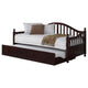 Sofá cama individual con cama nido Dan Ryan Wood Cappuccino