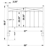 Lane Metal Queen or Full Open Frame Headboard Rustic Bronze