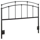 Cabecera de cama Bryant de metal tamaño queen o full open frame, color negro