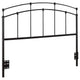 Cabecera de cama Bryant de metal tamaño queen o full open frame, color negro