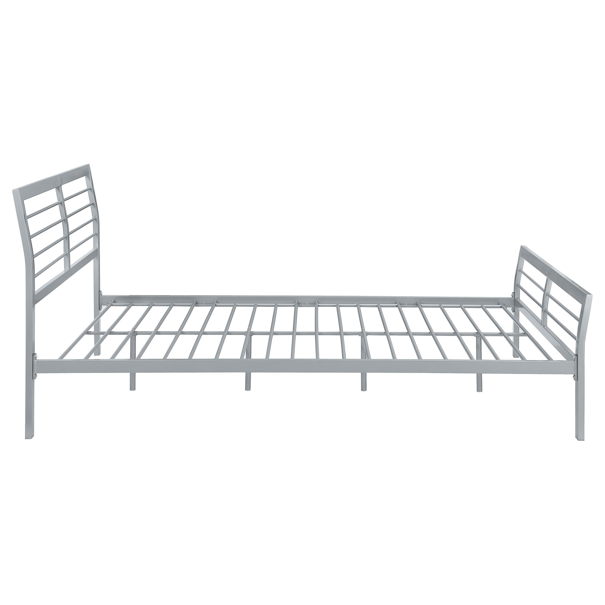 Cooper Metal Queen Open Frame Bed Silver