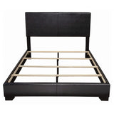 Cama California King tapizada Conner, color negro