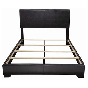 Cama California King tapizada Conner, color negro
