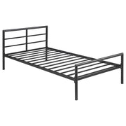 Fisher Metal Twin Open Frame Bed Gunmetal