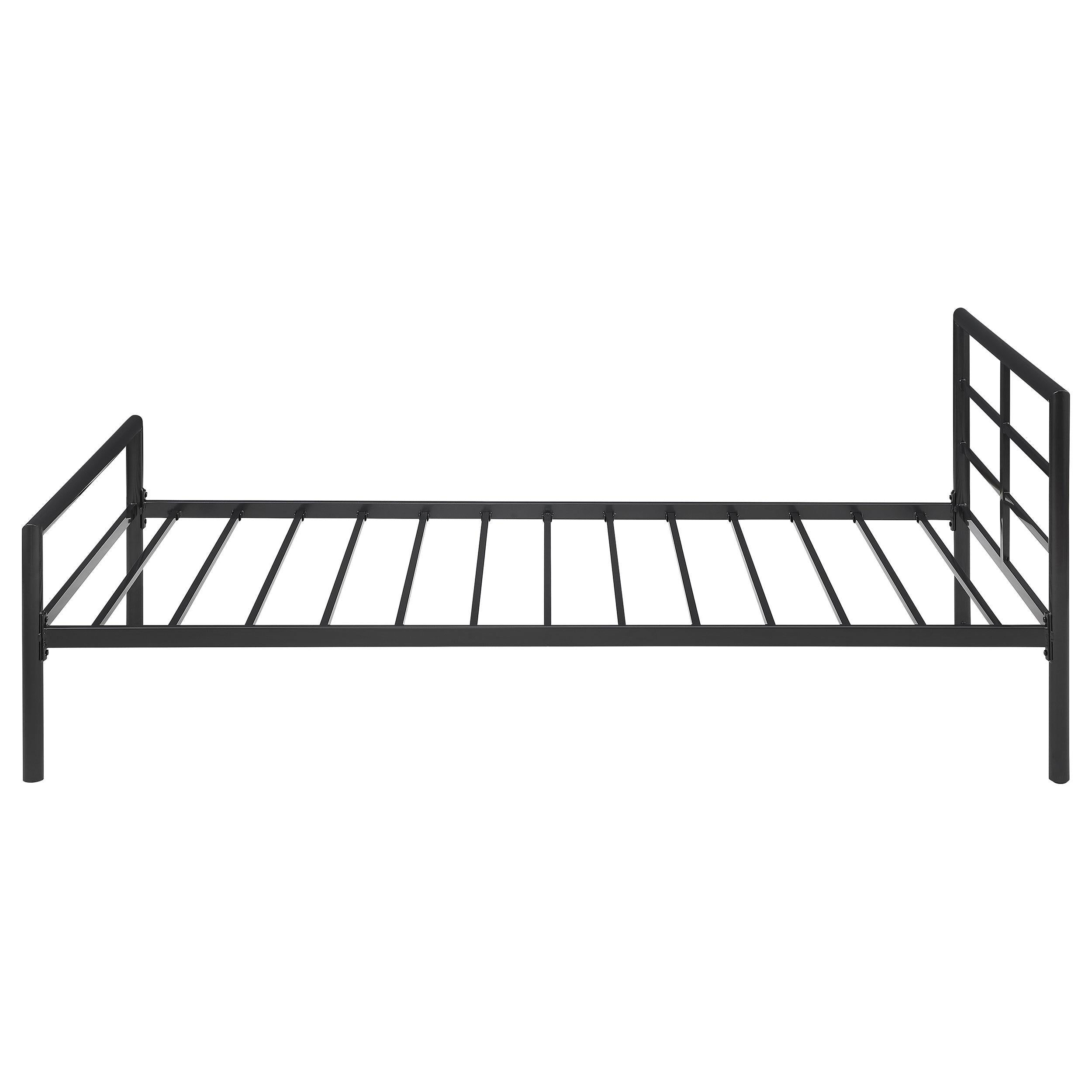 Fisher Metal Twin Open Frame Bed Gunmetal