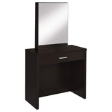 Tocador Harvey con taburete elevable Cappuccino