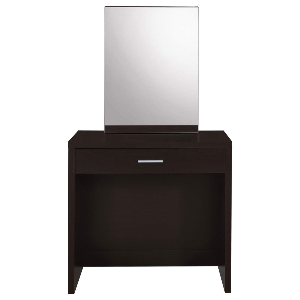 Tocador Harvey con taburete elevable Cappuccino