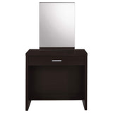Tocador Harvey con taburete elevable Cappuccino