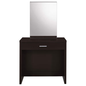 Tocador Harvey con taburete elevable Cappuccino