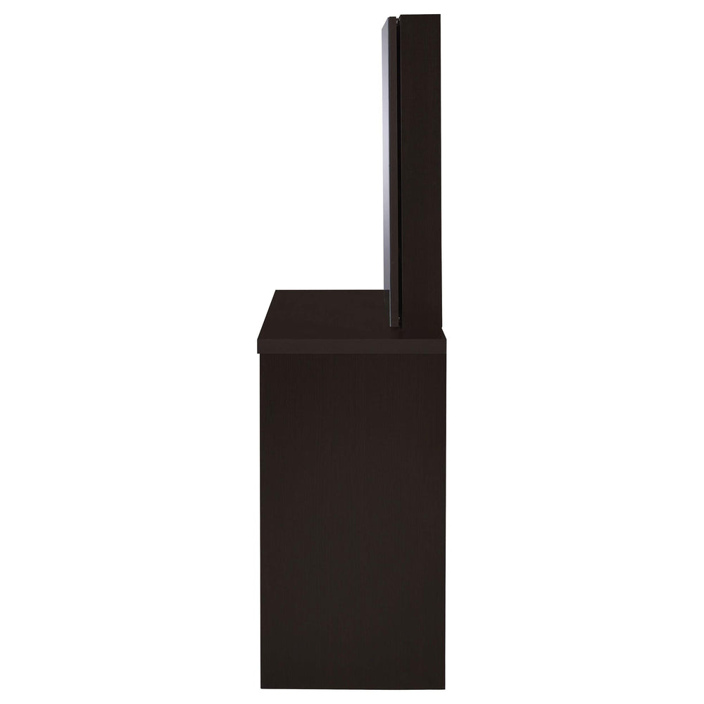 Tocador Harvey con taburete elevable Cappuccino