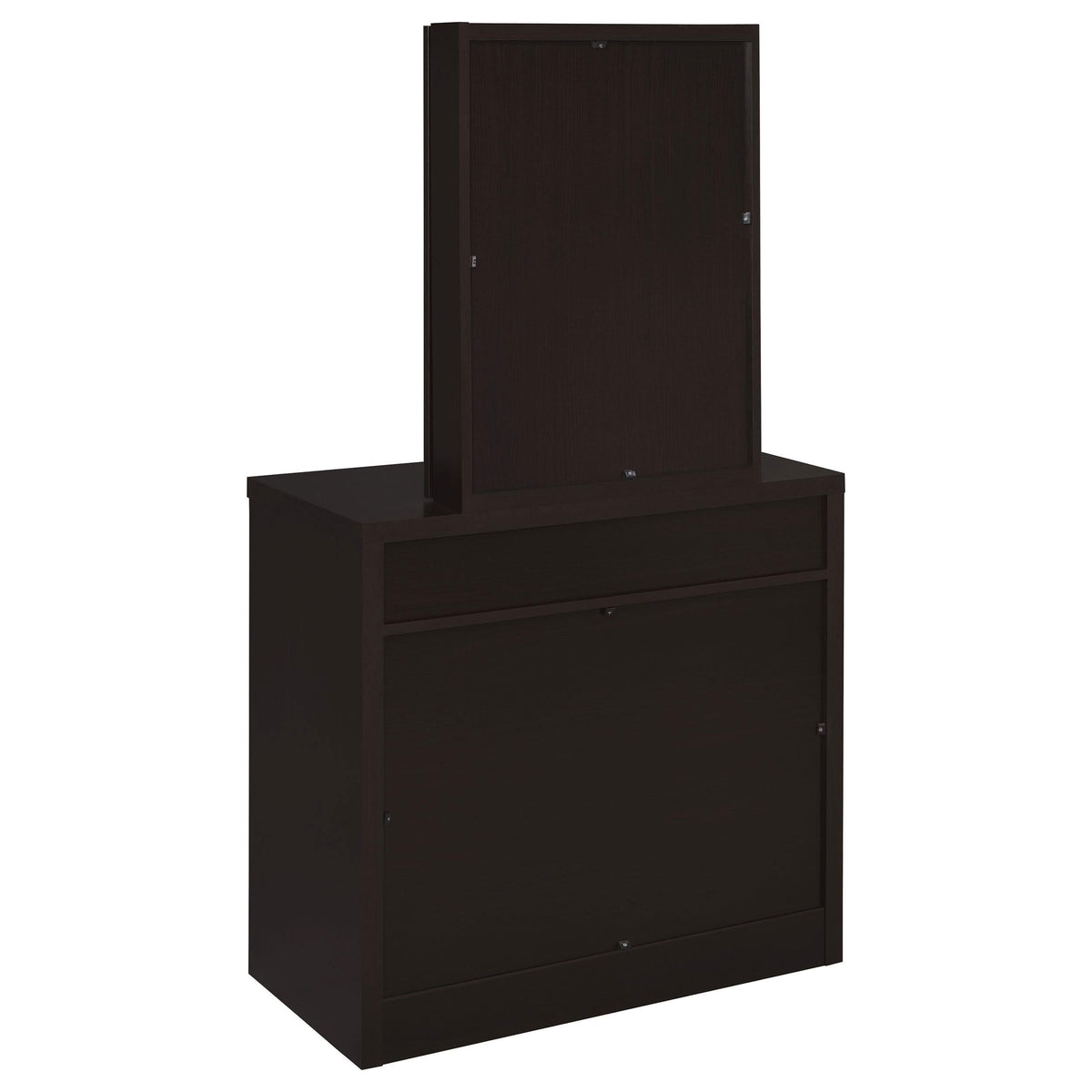 Tocador Harvey con taburete elevable Cappuccino
