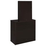 Tocador Harvey con taburete elevable Cappuccino