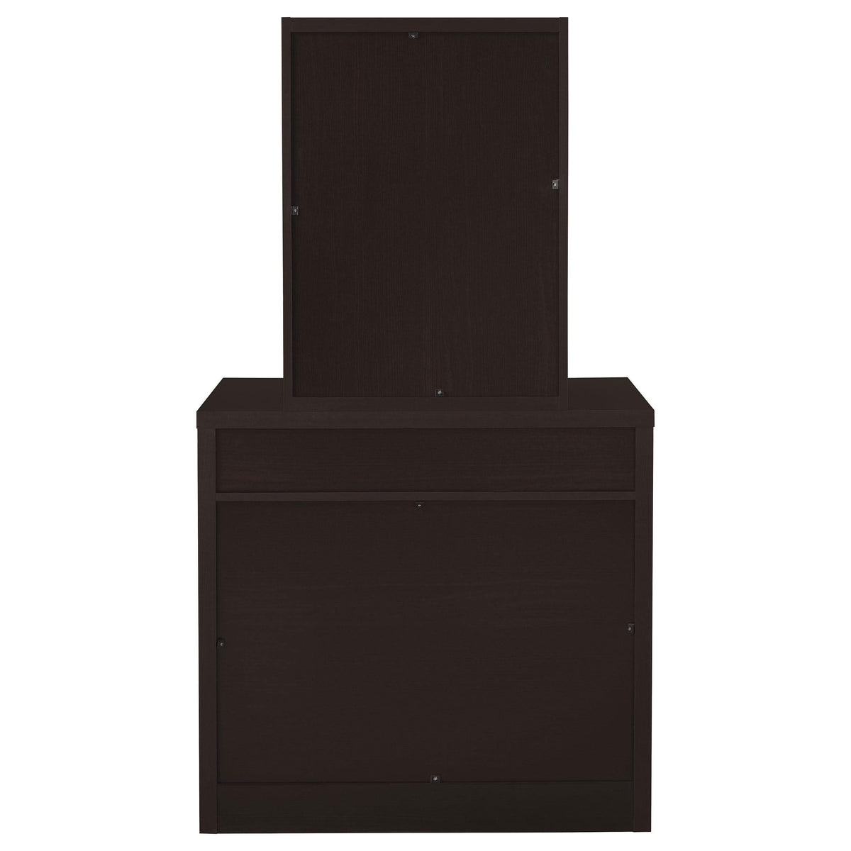 Tocador Harvey con taburete elevable Cappuccino