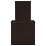 Tocador Harvey con taburete elevable Cappuccino