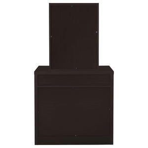 Tocador Harvey con taburete elevable Cappuccino