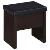 Tocador Harvey con taburete elevable Cappuccino