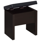 Tocador Harvey con taburete elevable Cappuccino