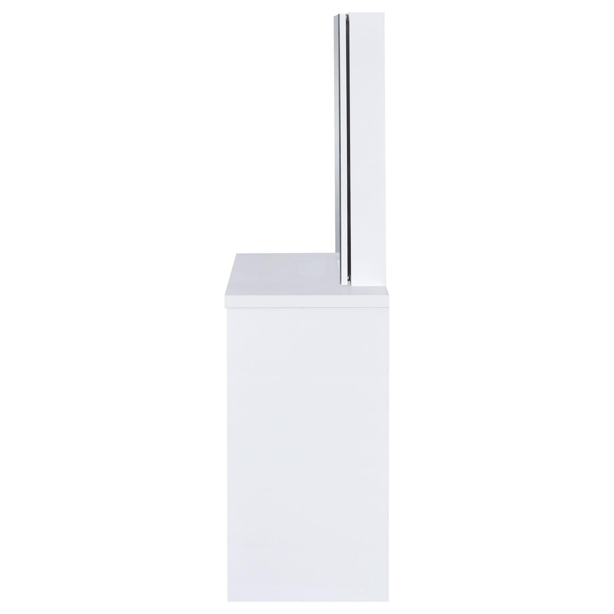 Tocador Harvey con taburete elevable blanco