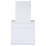 Tocador Harvey con taburete elevable blanco