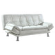 Dilleston Upholstered Tufted Convertible Sofa Bed White