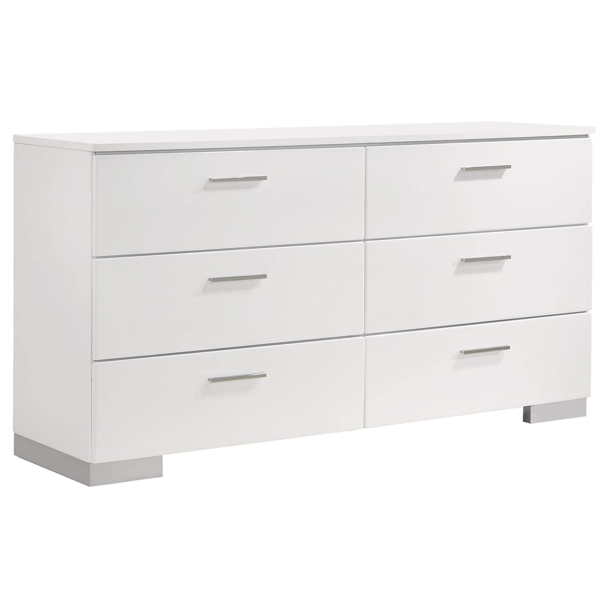 Juego de dormitorio Jeremaine de 5 piezas Eastern King, blanco